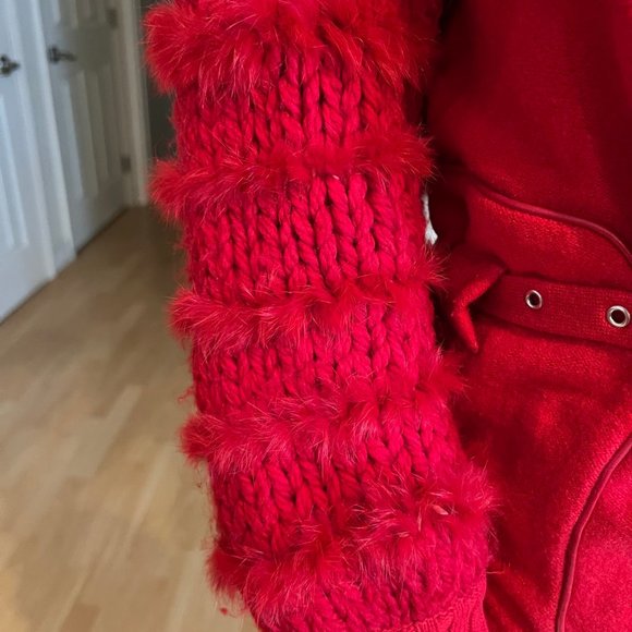 2003 CHRISTIAN DIOR BOUTIQUE BY JOHN GALLIANO KNIT CINCH WAIST JACKET SZ 4 - Picture 2 of 8